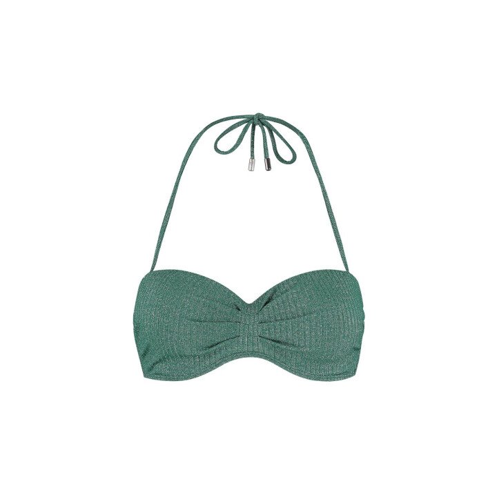 Green Glitter Padded Wired Top afbeelding