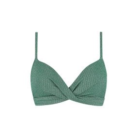 Green Glitter Padded Wired Top afbeelding