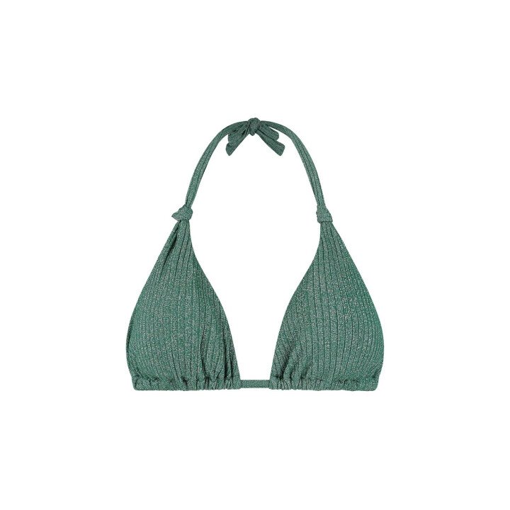 Green Glitter Padded Top afbeelding