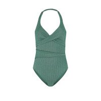 Green Glitter Padded Swimsuit afbeelding