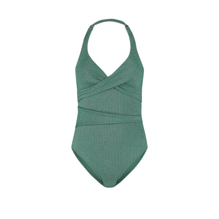 Green Glitter Padded Swimsuit afbeelding