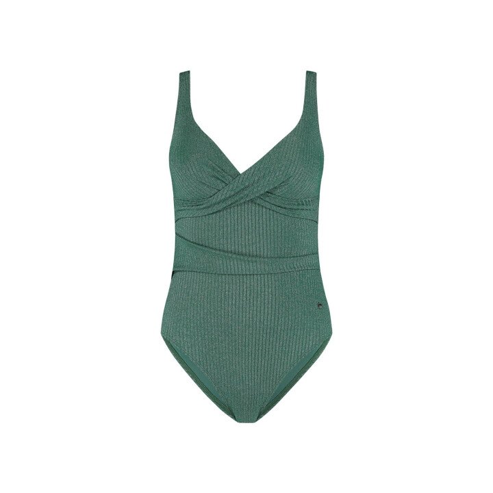 Green Glitter Padded Swimsuit afbeelding
