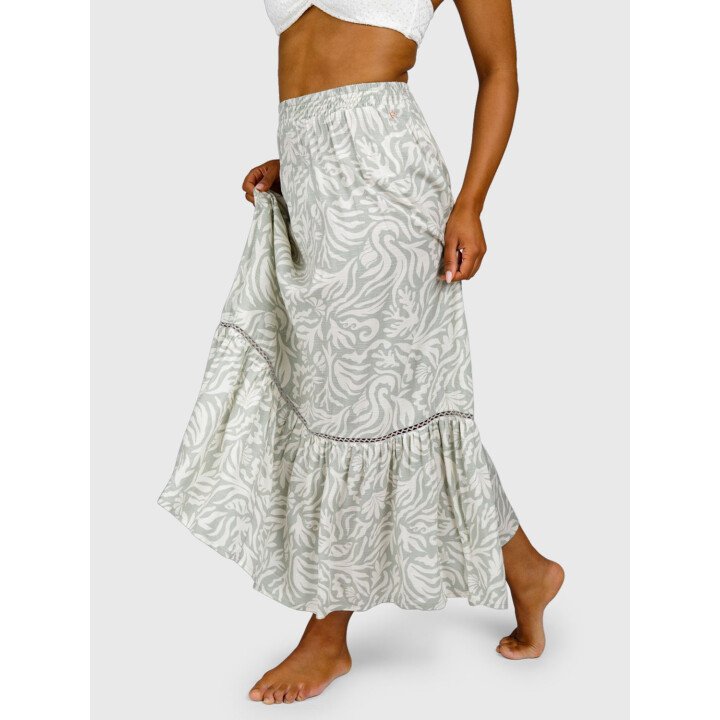 Romaine-Print Women Skirt afbeelding