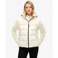 Cable Knit Sleeve Hybrid Jacket afbeelding