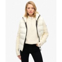 Cable Knit Sleeve Hybrid Jacket afbeelding