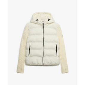 Cable Knit Sleeve Hybrid Jacket afbeelding
