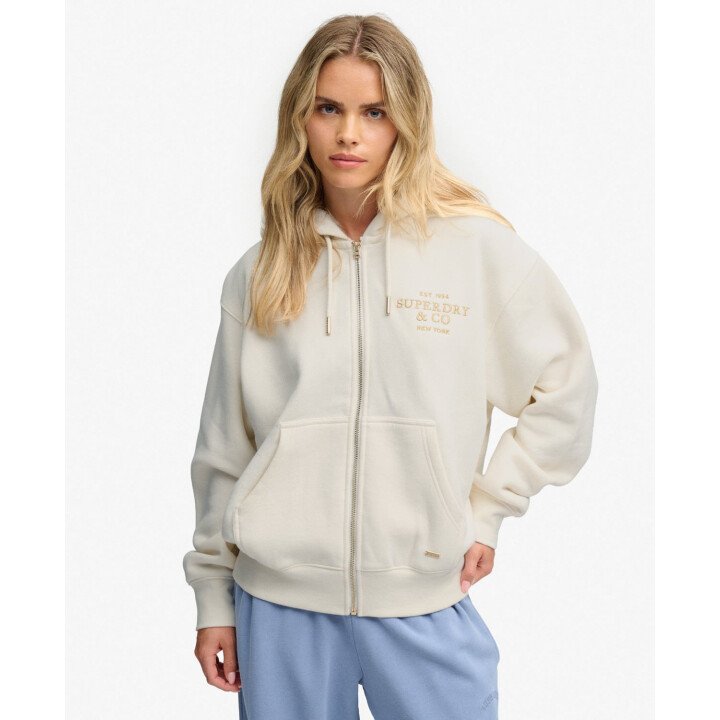 Luxe Fur Lined Ziphoodie afbeelding