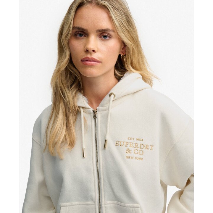 Luxe Fur Lined Ziphoodie afbeelding