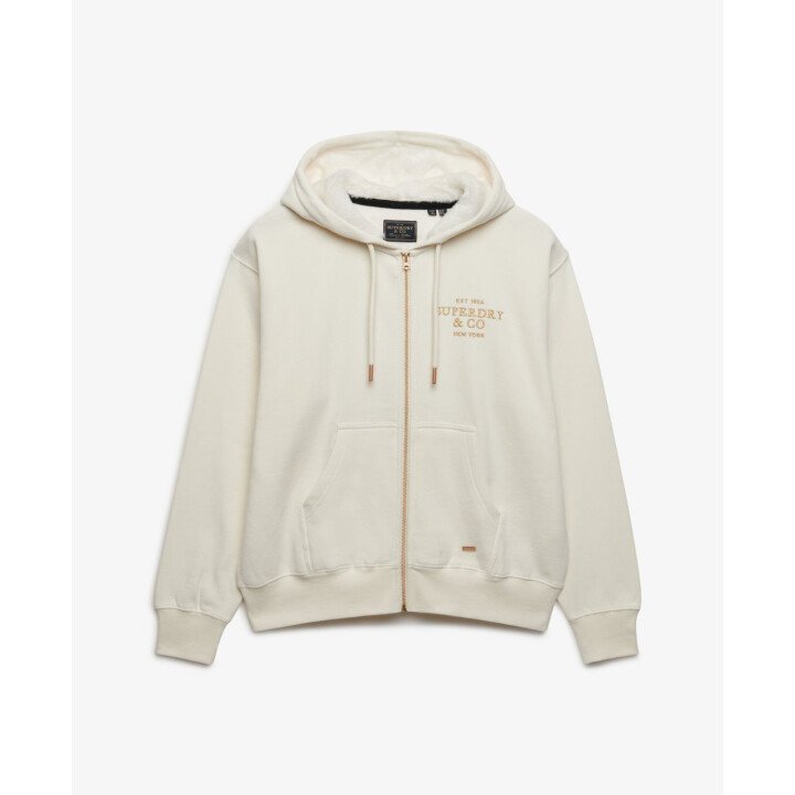 Luxe Fur Lined Ziphoodie afbeelding