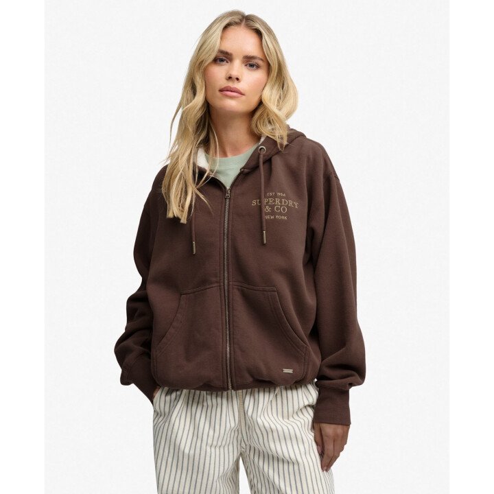 Luxe Fur Lined Ziphoodie afbeelding