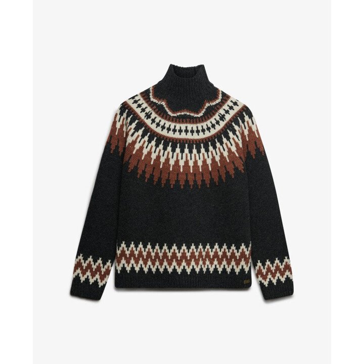 Fairisle High Neck Jumper afbeelding