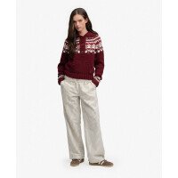 Fairisle 1/2 Button Hoodie afbeelding