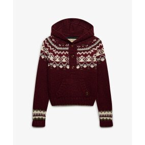 Fairisle 1/2 Button Hoodie afbeelding