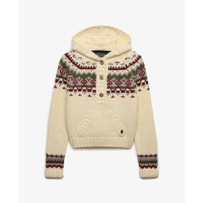 Fairisle 1/2 Button Hoodie afbeelding