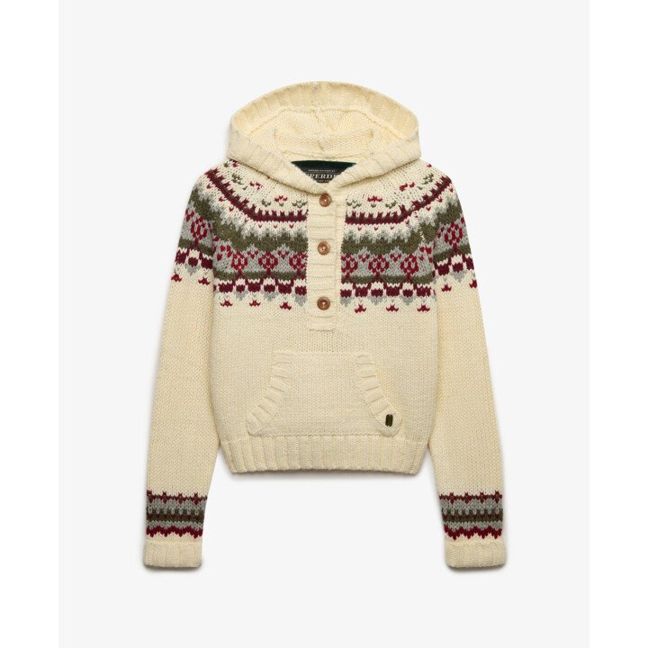 Fairisle 1/2 Button Hoodie afbeelding
