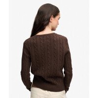 Wool Blend Cable V Neck afbeelding