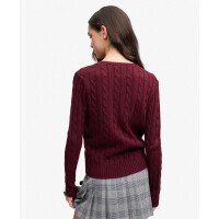 Wool Blend Cable V Neck afbeelding