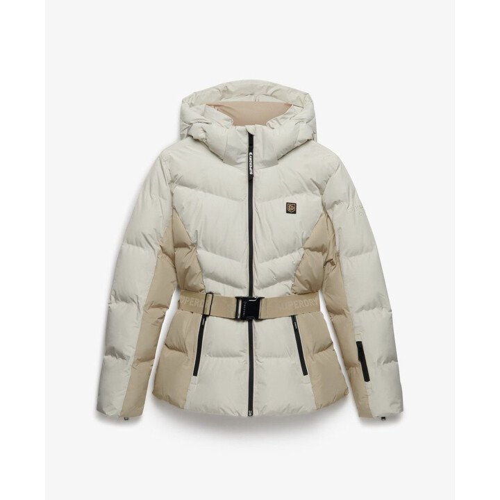 Luxe Belted Ski Padded Jacket afbeelding