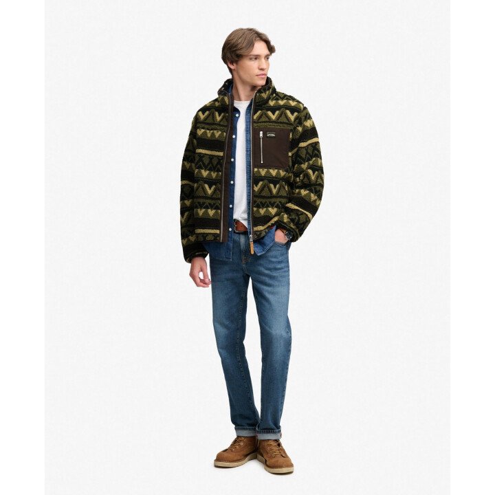 Abstract Fleece Zip Through afbeelding