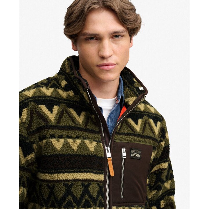 Abstract Fleece Zip Through afbeelding