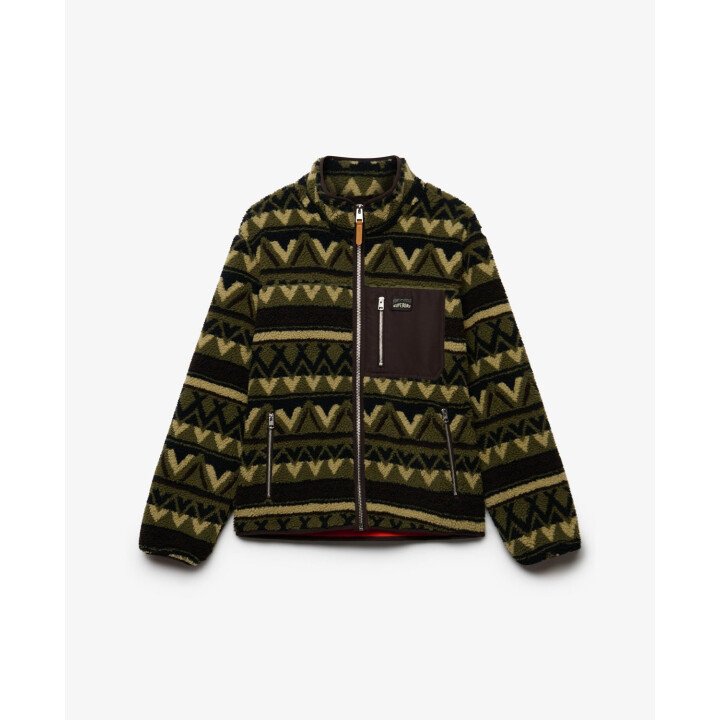 Abstract Fleece Zip Through afbeelding
