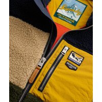 Colour Block Retro Zip Fleece afbeelding