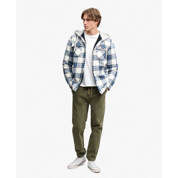 Borg Lined Hooded Overshirt afbeelding