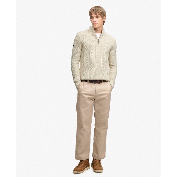 Jacob Cable Half Zip Knit afbeelding