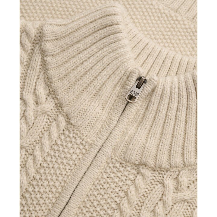 Jacob Cable Half Zip Knit afbeelding