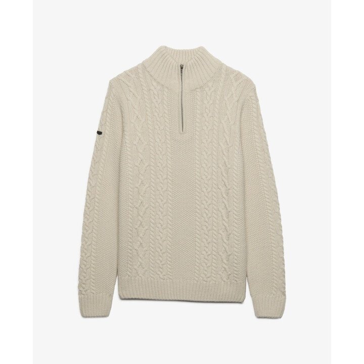 Jacob Cable Half Zip Knit afbeelding