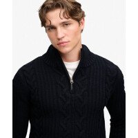 Jacob Cable Half Zip Knit afbeelding