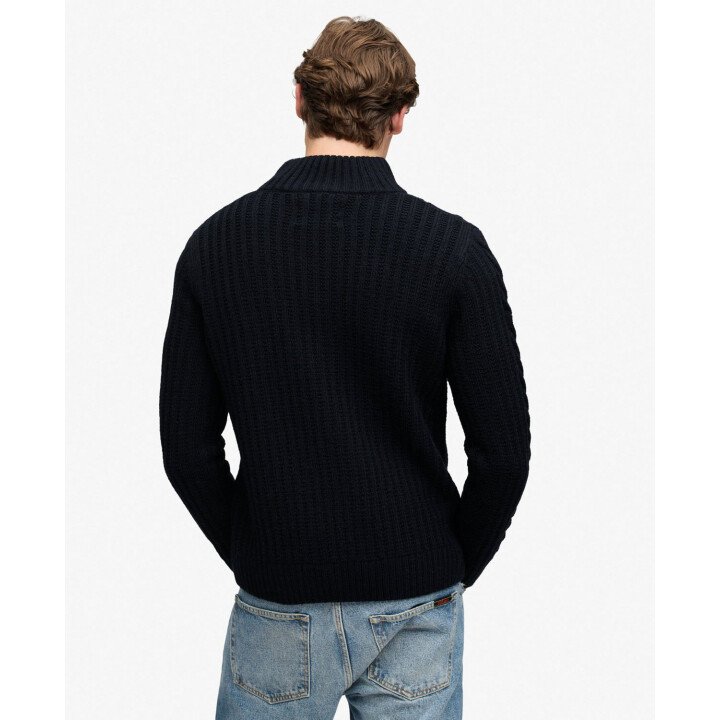 Jacob Cable Half Zip Knit afbeelding