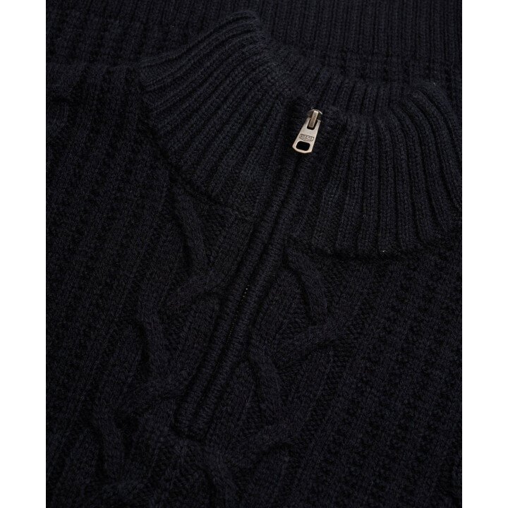 Jacob Cable Half Zip Knit afbeelding