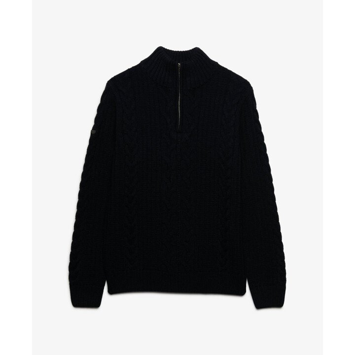Jacob Cable Half Zip Knit afbeelding