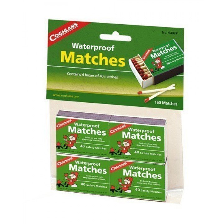 Waterproof Matches 4x40 #940BP afbeelding