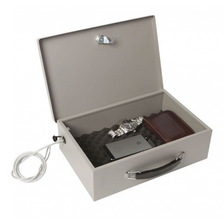 Bo-Camp - Kluis tablet - Met staalkabel - 32x23,5x10 cm afbeelding