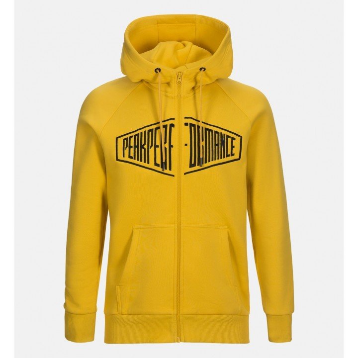 Cotton Blend Zip-Up Hoodie afbeelding