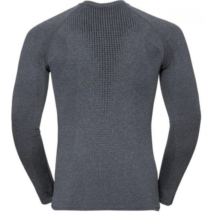 BL Top Crew Neck ls Performance Odlo grey melange1 afbeelding