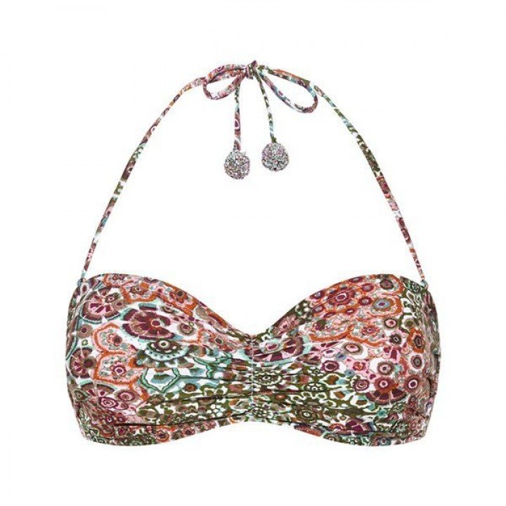 Softcup bandeau bikinitop/beugel afbeelding