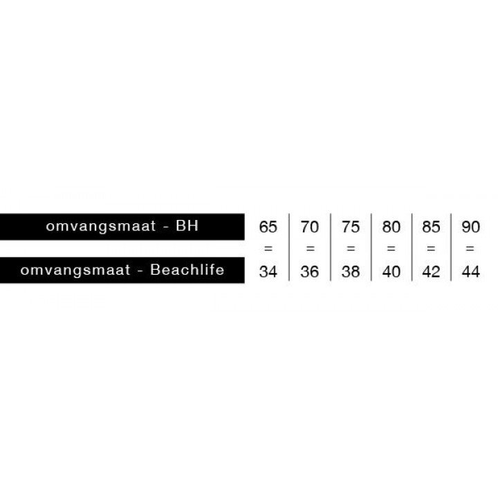 Bandeau bikinitop vrg.cup/beugel afbeelding