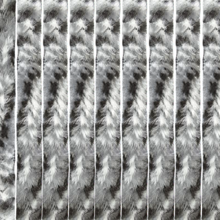 Travellife Chenille rain grijs/zwart 56x185cm afbeelding