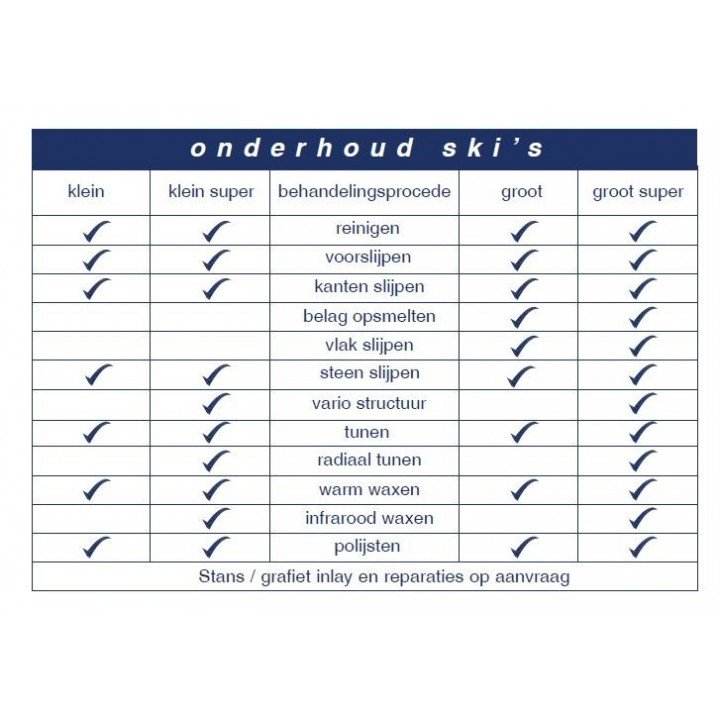 Ski onderhoud afbeelding