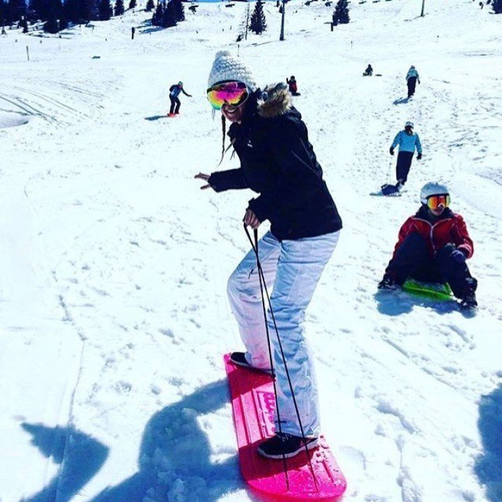 Axiski Slee Skiboard roze 1 afbeelding