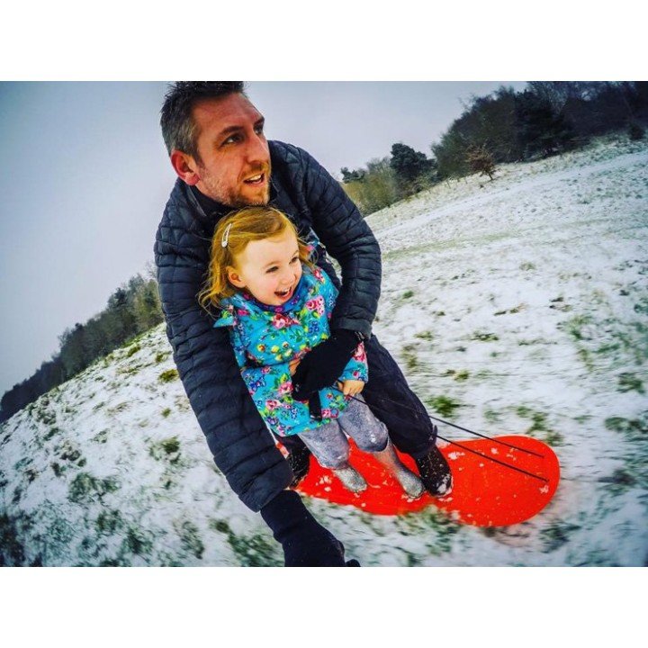 Axiski Slee Skiboard roze 2 afbeelding