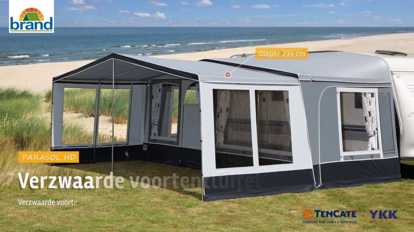 opzetinstructie Brand Parasol HD zonneluifel